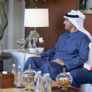 الشيخ محمد بن زايد وساتيا ناديلا الرئيس التنفيذي لمايكروسوفت