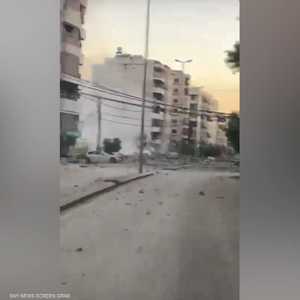 الدمار في الضاحية الجنوبية لبيروت