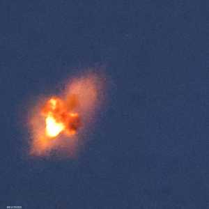 أرشيفية لتصدي القبة الحديدية الإسرائيلية لهدف معاد