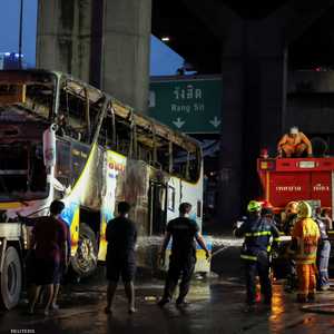 قتلى وجرحى إثر احتراق حافلة مدرسية في تايلاند