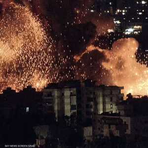 غارة إسرائيلية عنيفة على العمروسية قرب ضاحية بيروت الجنوبية