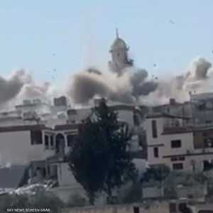 الغارة دمرت المسجد بالكامل