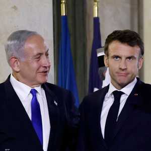 صورة أرشيفية لماكرون ونتنياهو
