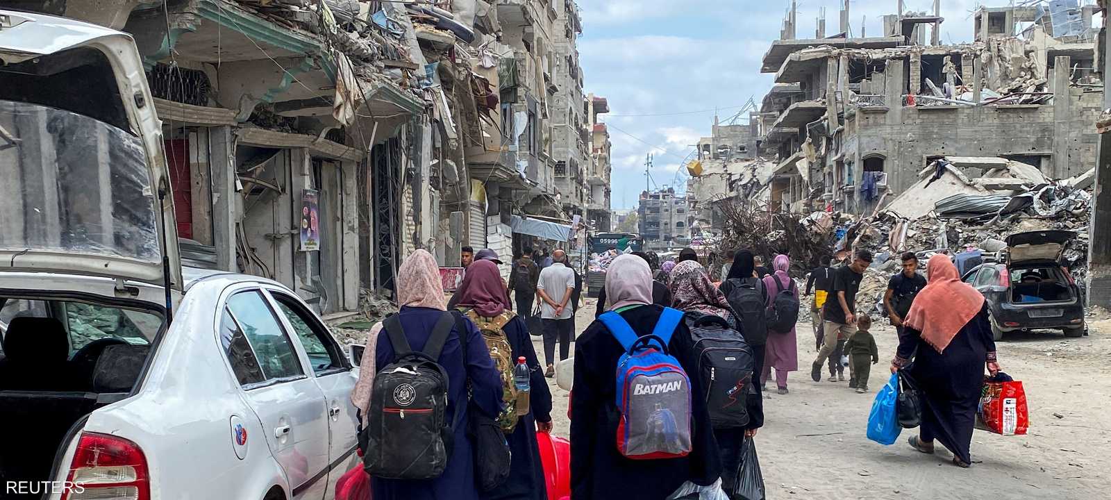 آثار الدمار الكبير في جباليا.. أرشيفية