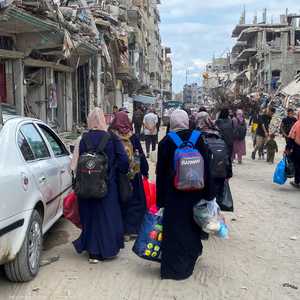 آثار الدمار الكبير في جباليا.. أرشيفية