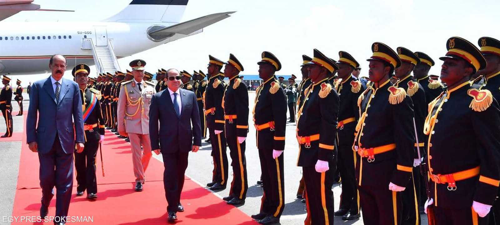 السيسي يزور دولة إريتريا