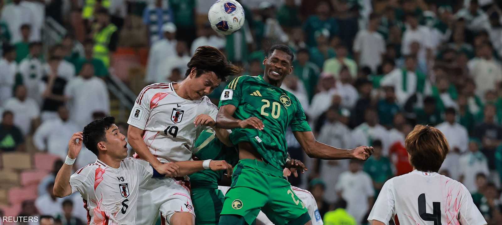 من مباراة السعودية واليابان