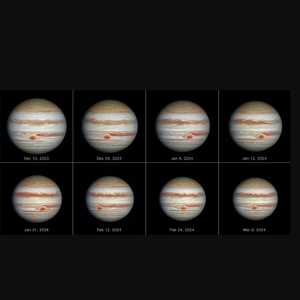 تمت مراقبة البقعة الحمراء العظيمة لأشهر