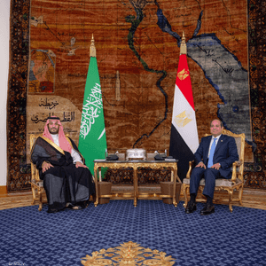 الرئيس المصري وولي العهد السعودي