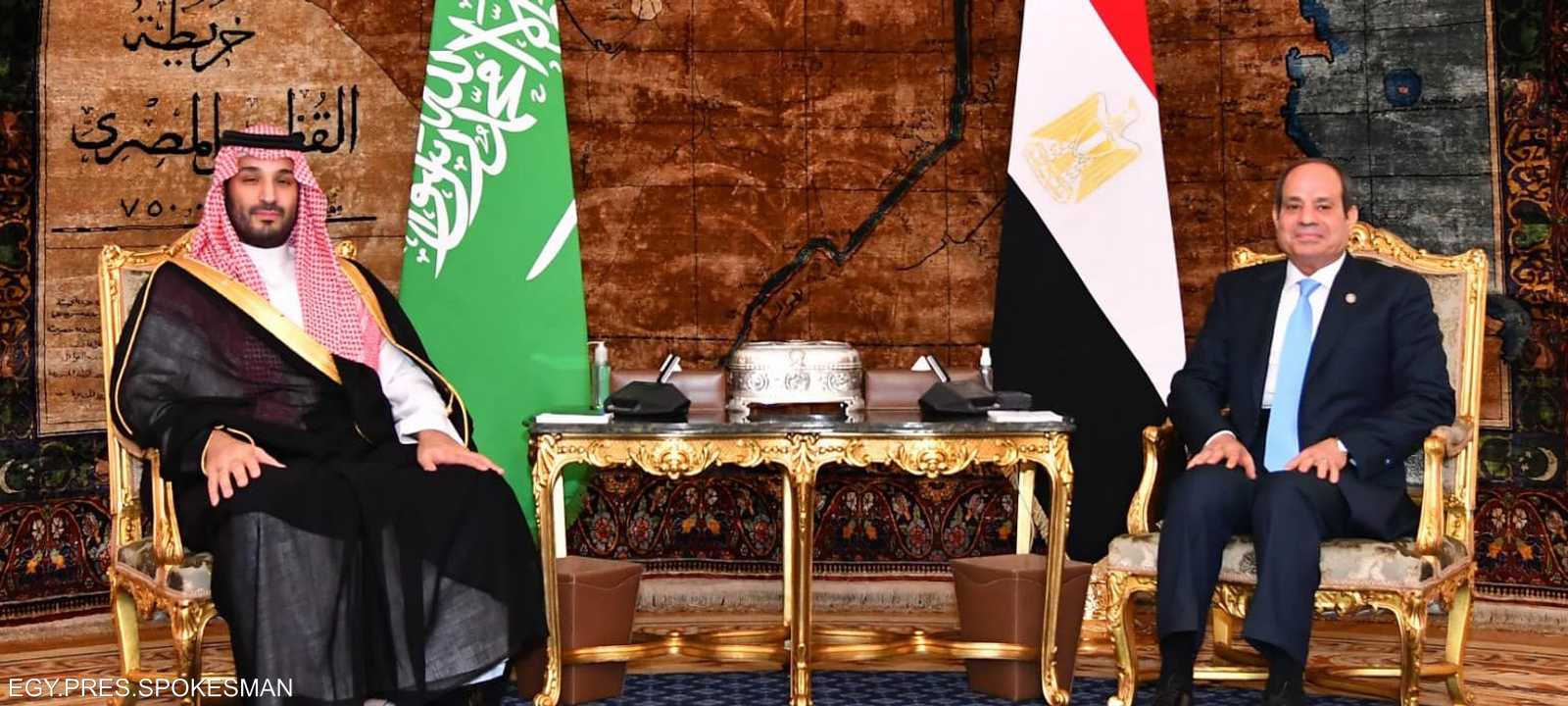 الرئيس المصري يستقبل ولي العهد السعودي في القاهرة