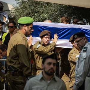 جنازة جندي إسرائيلي قتل بعد هجوم بطائرة بدون طيار لحزب الله