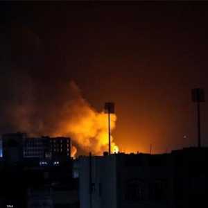 من القصف الذي استهدف صنعاء