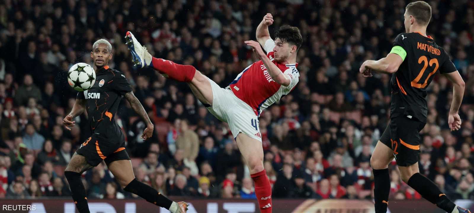 من المباراة بين الفريقين