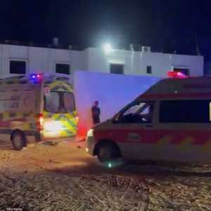 أرشيفية لإخلاء مصابين من مستشفى كمال عدوان