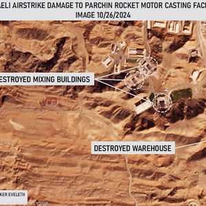 صور الأقمار تكشف استهداف إسرائيل منشآت لخلط الوقود في إيران