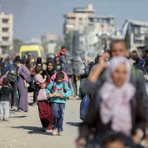 نازحين من شمال غزة بسبب العمليات العسكرية الإسرائيلية