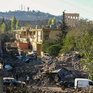 من آثار القصف على بعلبك