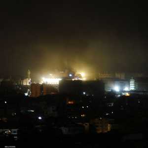 اللحظات الأولى للضربات على الضاحية