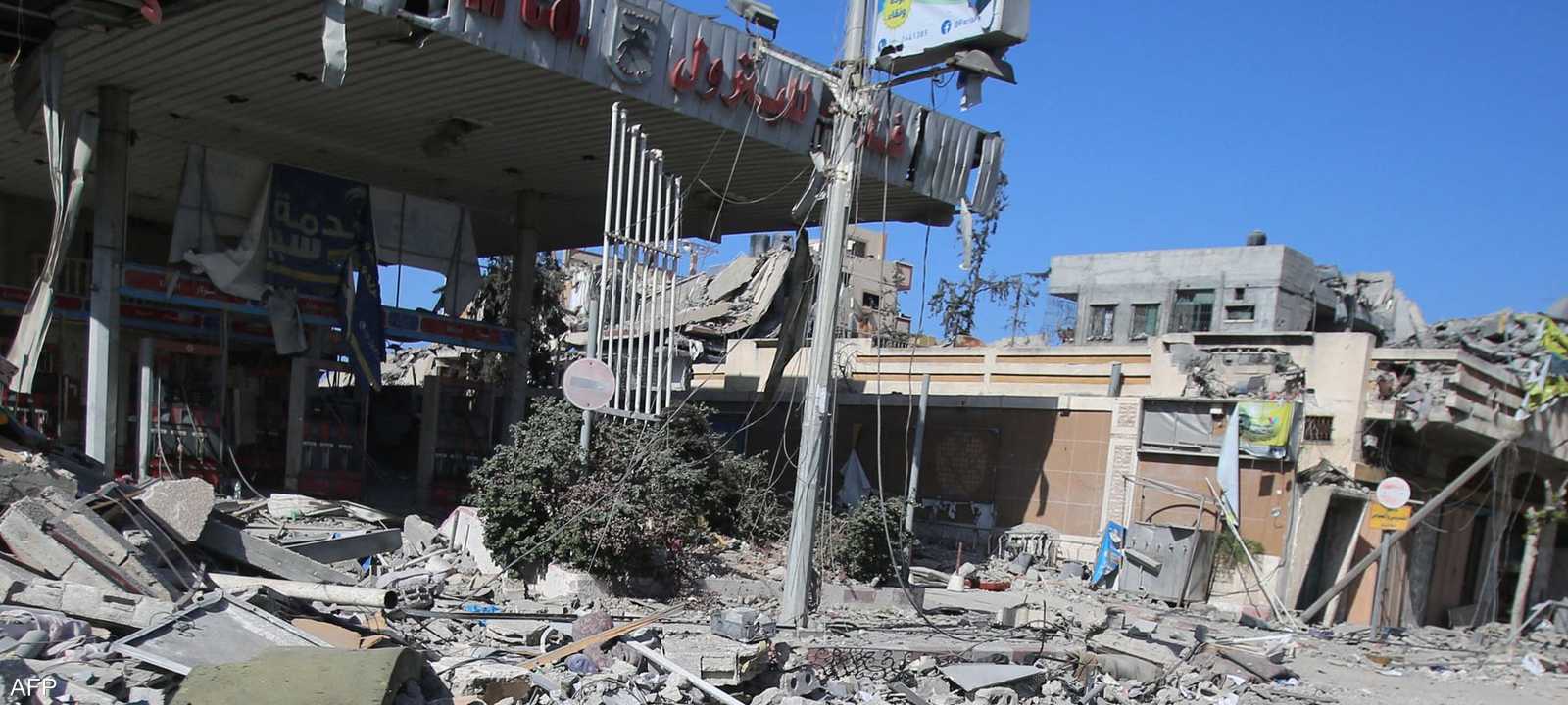 أرشيفية للدمار في حي تل الهوى بغزة