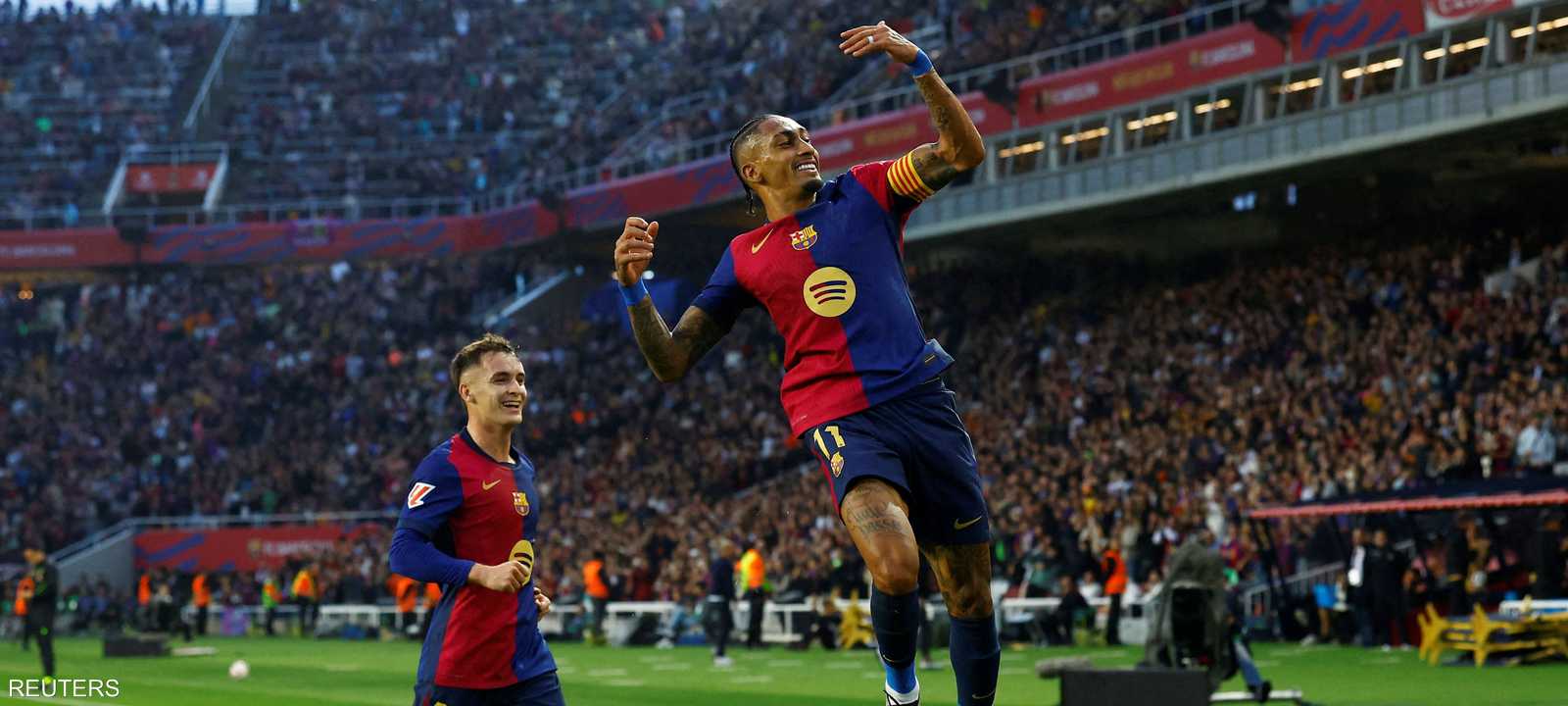 رفع برشلونة رصيده إلى 33 نقطة في المركز الأول