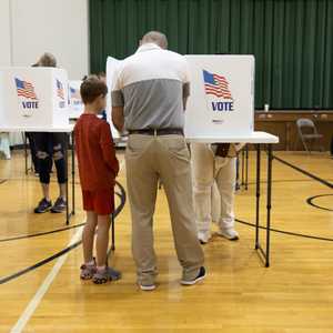 مركز اقتراع في ولاية أوهايو