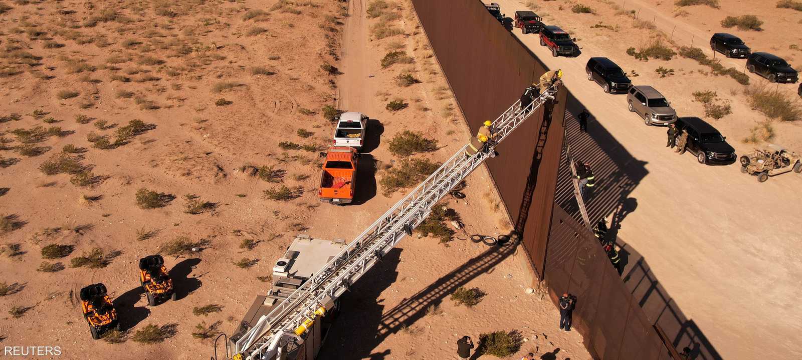 الجدار الحدودي بين أميركا والمكسيك.. أرشيفية