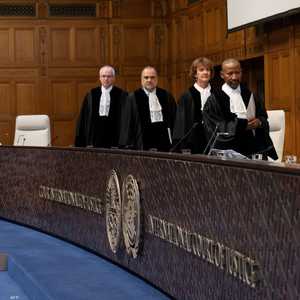 أرشيفية لمحكمة العدل الدولية التي تنظر في قضية الإبادة