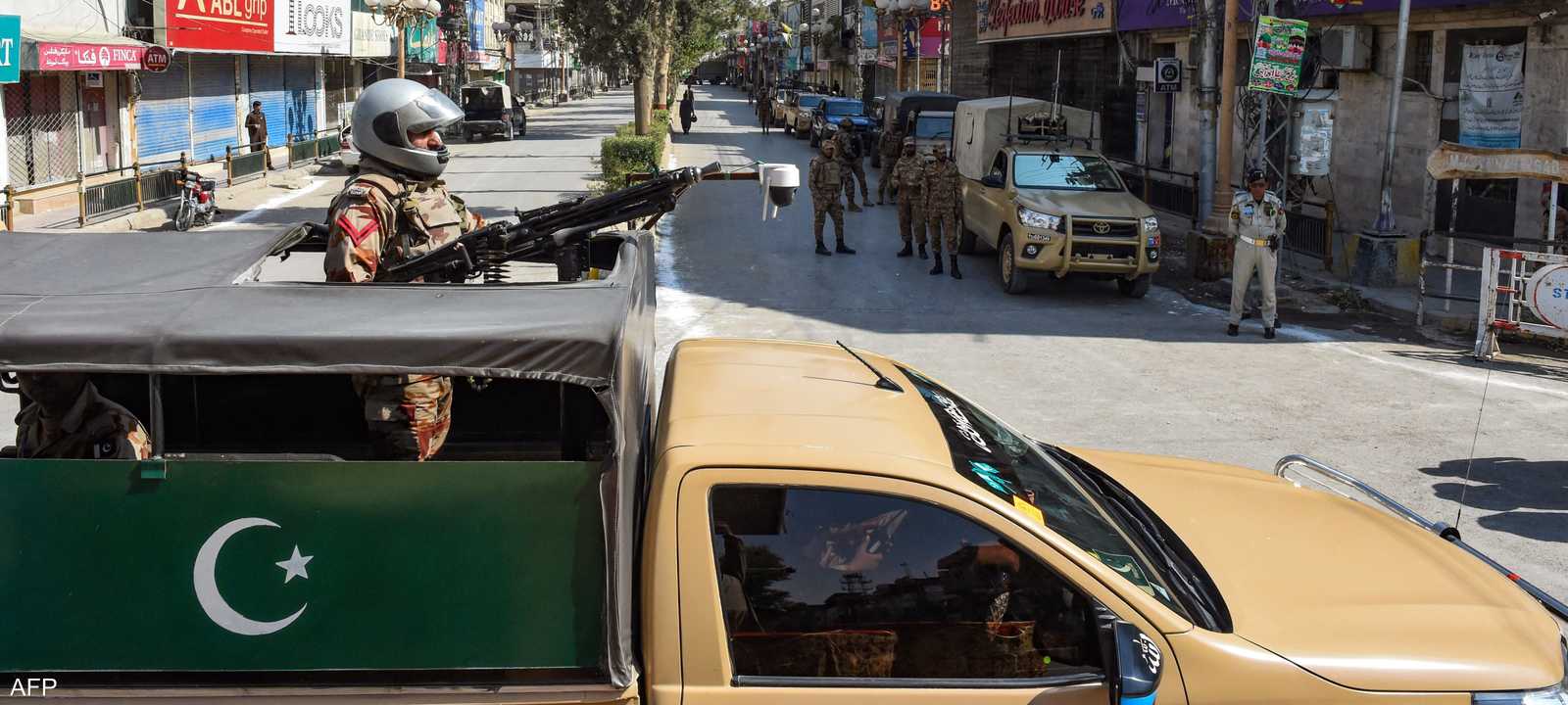 دورية للجيش في مدينة كويتا الباكستانية - أرشيف