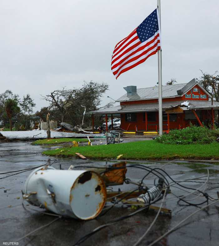 أرشيفية: آثار إعصار ميلتون على فلوريدا