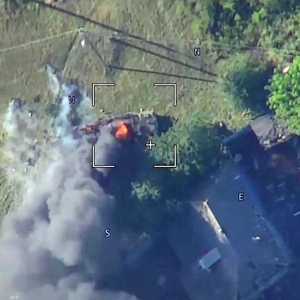 هجوم بمسيرة روسية في محور كورسك