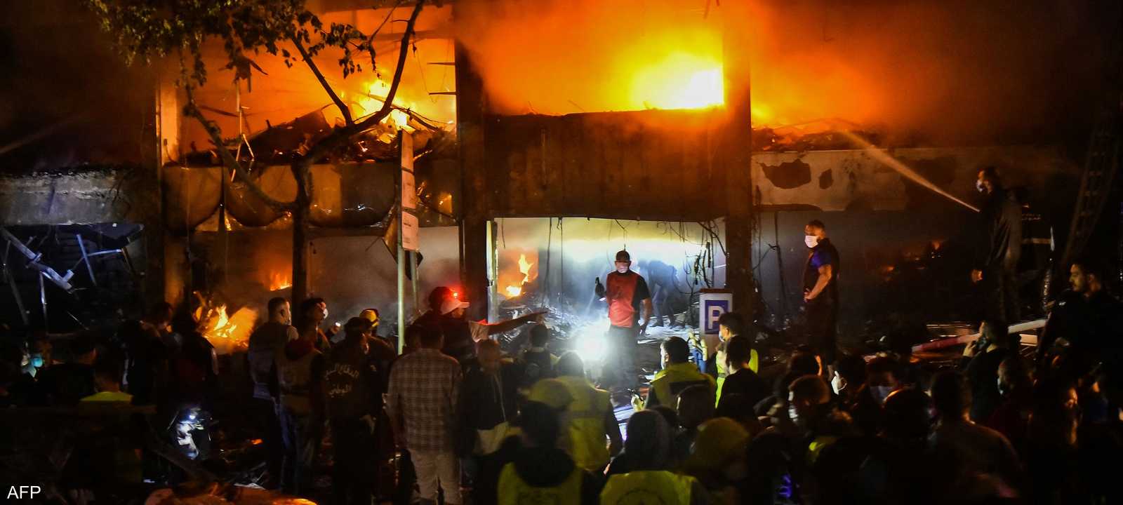 غارة إسرائيلية استهدفت مبنى في شارع مار إلياس في بيروت