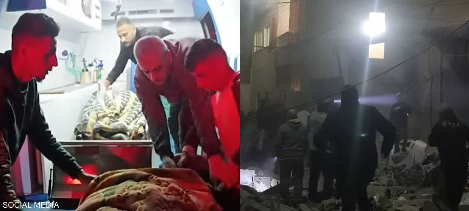 من آثار القصف الإسرائيلي