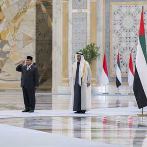 رئيس دولة الإمارات والرئيس الإندونيسي