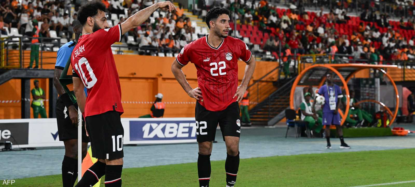 مرموش وصلاح مع منتخب "الفراعنة"