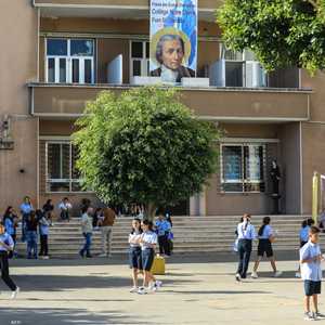 أرشيفية لطلاب في مدرسة ببيروت