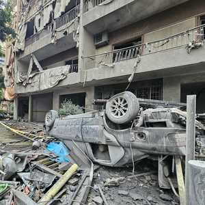 آثار الدمار في الضاحية الجنوبية