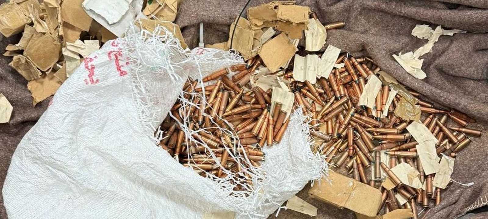 الذخائر التي كانت تحملها المسيرة