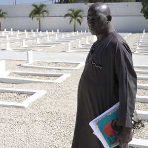 جانب من مقبرة جنود السنغال ضحايا "المذبحة"