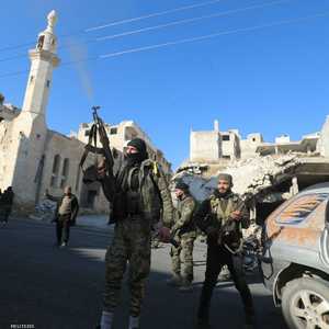 مقاتلون من فصائل مسلحة في شمال سوريا