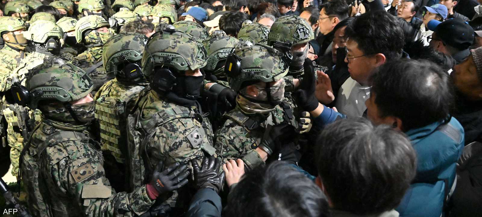 الجيش الكوري الجنوبي انتشر في منطقة البرلمان