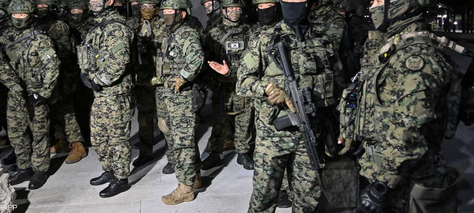 الجيش انتشر أمام مقر البرلمان في سيول