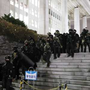 انسحاب الجنود من الجمعية الوطنية في سول