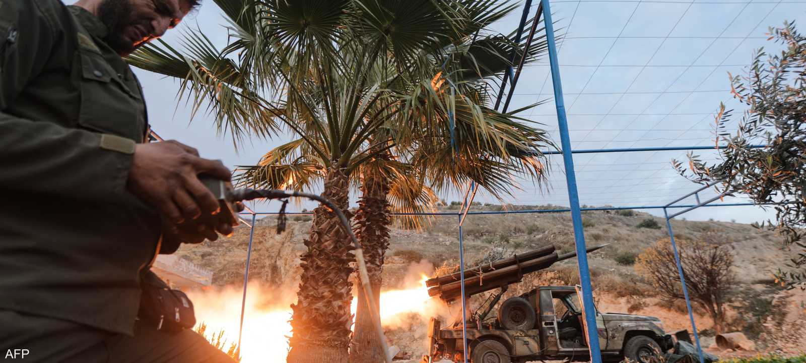 مقاتل تابع للفصائل المسلحة في حماة