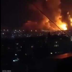 قصف إسرائيلي لمطار عقربا جنوب غربي دمشق