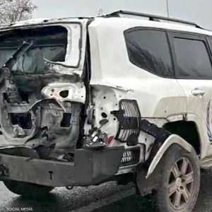 تعرضت المركبة لأضرار جسيمة بسبب الهجوم