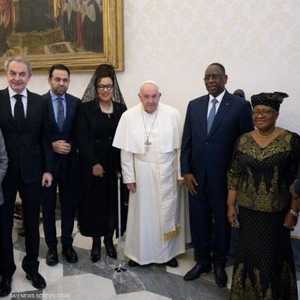 البابا فرنسيس يستقبل لجنة تحكيم جائزة زايد للأخوة الإنسانية