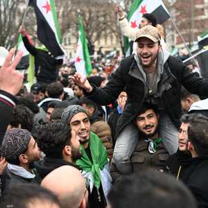 احتفالات لاجئين سوريين في برلين