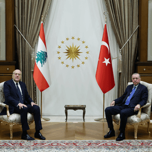 رجب طيب أردوغان ونجيب ميقاتي