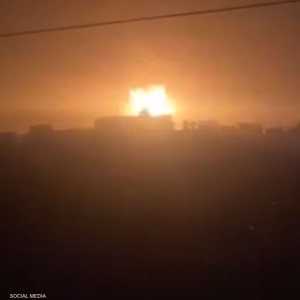 صورة متداولة للغارات على صنعاء في اليمن