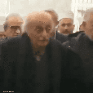 وليد جنبلاط داخل قصر الشعب في دمشق